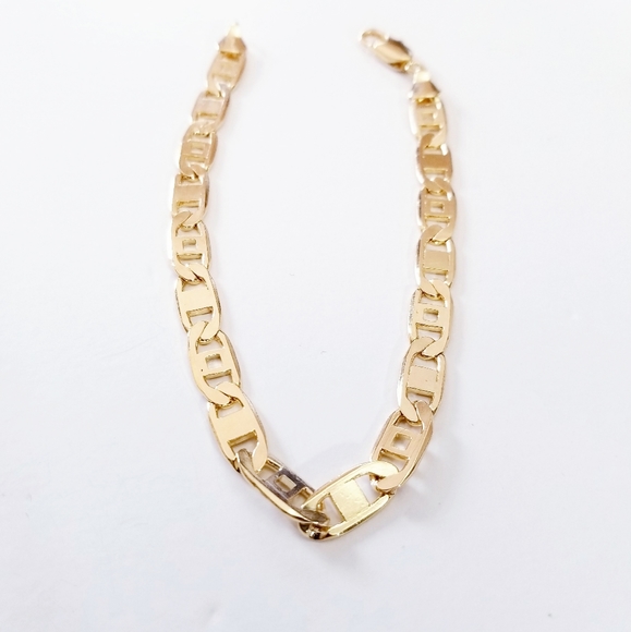 18K Gold Filled Alternative Flat Marine Bracelet. - Picture 5 of 6